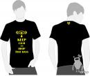 T-shirt DROP negru - drop that bass