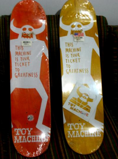 Vand placa Toy Machine